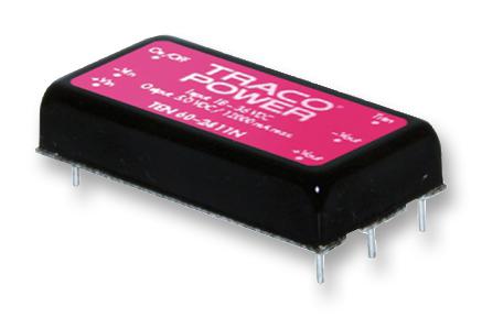 TEN 60-2412N DC-DC CONVERTER, 12V, 5A TRACO POWER