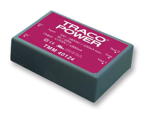 TMM 40112 POWER SUPPLY, AC-DC, MEDICAL, 12V, 3.33A TRACO POWER