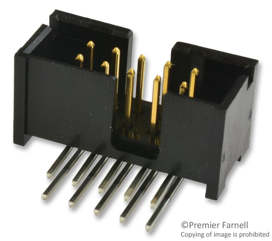 5103311-1 CONNECTOR, HEADER, 10POS, 2ROW, 2.54MM AMP - TE CONNECTIVITY