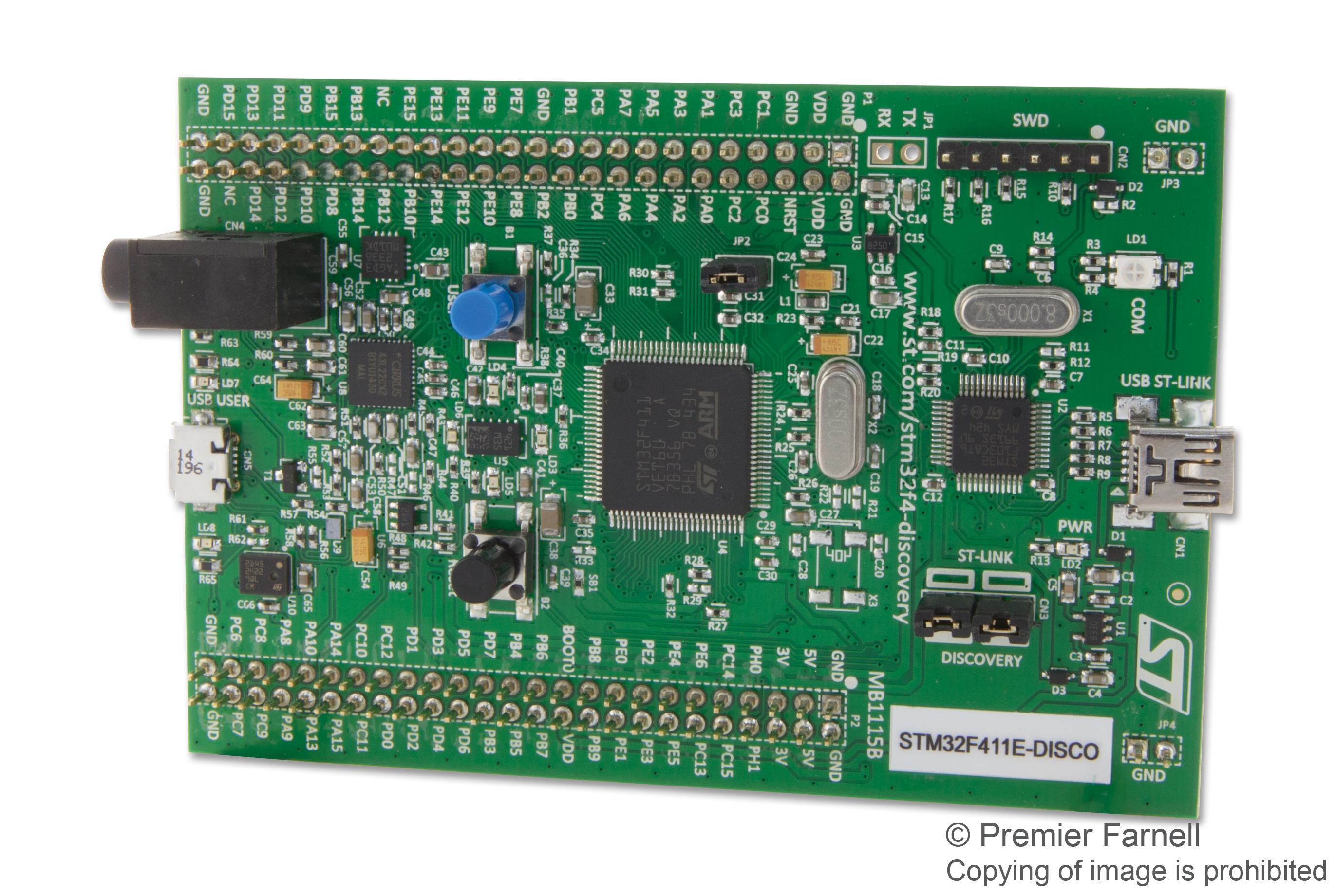 STM32F411E-DISCO DEV BOARD, STM32 DISCOVERY STMICROELECTRONICS