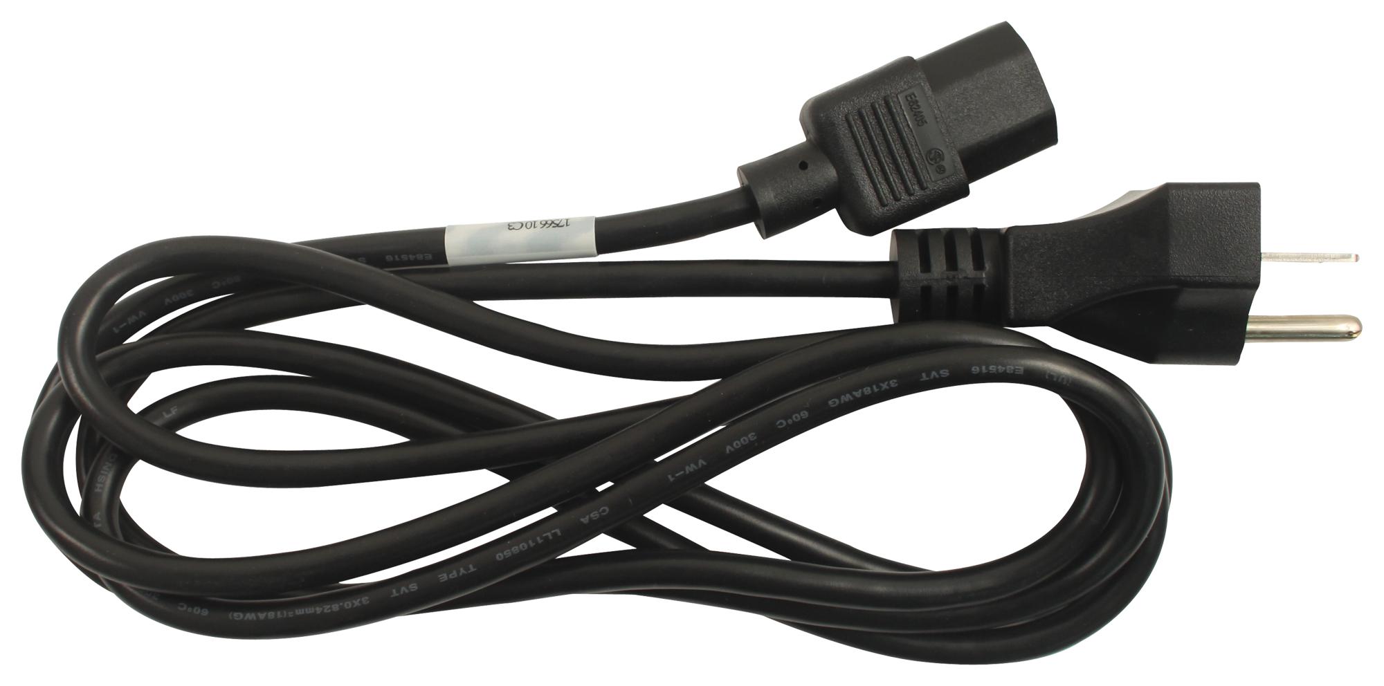 17566 POWER CORD, NEMA 6/15P-IEC C13, 6.585FT VOLEX