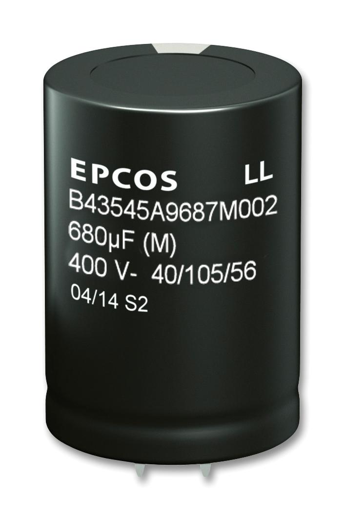 B43545B9397M000 CAP, 390µF, 400V, ALU ELEC, SNAP-IN EPCOS