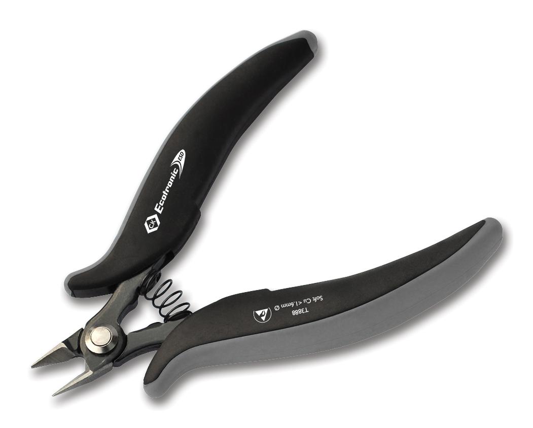 T3888 ESD SIDE CUTTER, 1.6MM, 135MM CK TOOLS