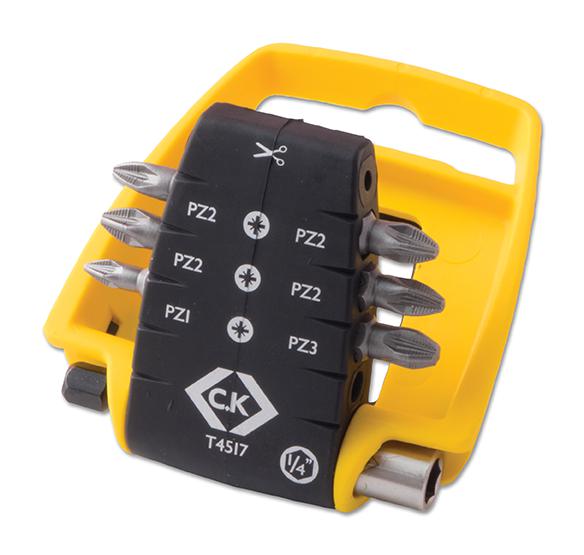 T4517 SCREWDRIVER BIT SET, 7PCS CK TOOLS