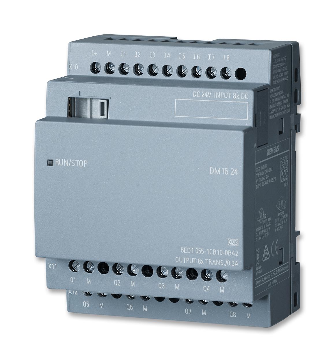 6ED1055-1CB10-0BA2 EXPANSION MOD, LOGO DM16, 8 I/P, 8 O/P SIEMENS
