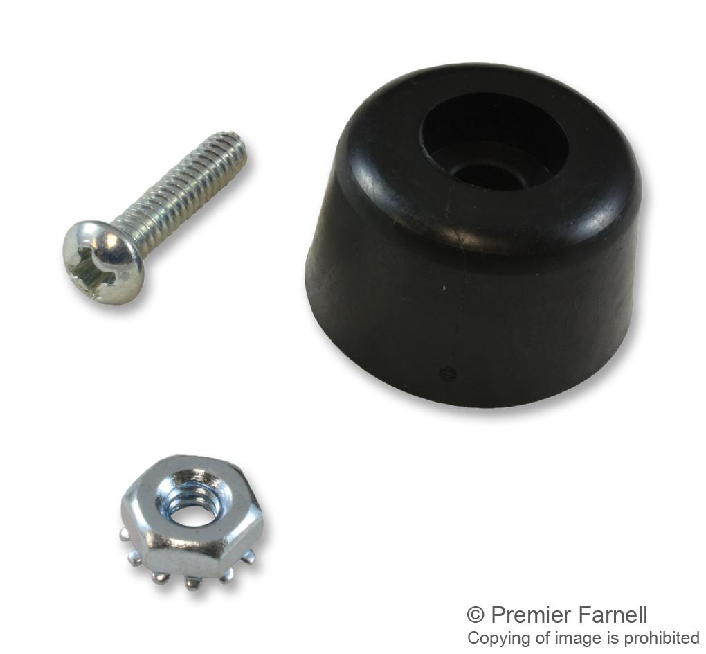 F7800A PLASTIC FOOT, POLYETHYLENE, 12.7MM BUD INDUSTRIES