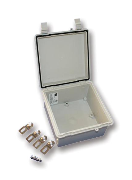 NBF32410 ENCLOSURE, WALL MNT, HINGED DOOR, PBT/PC BUD INDUSTRIES