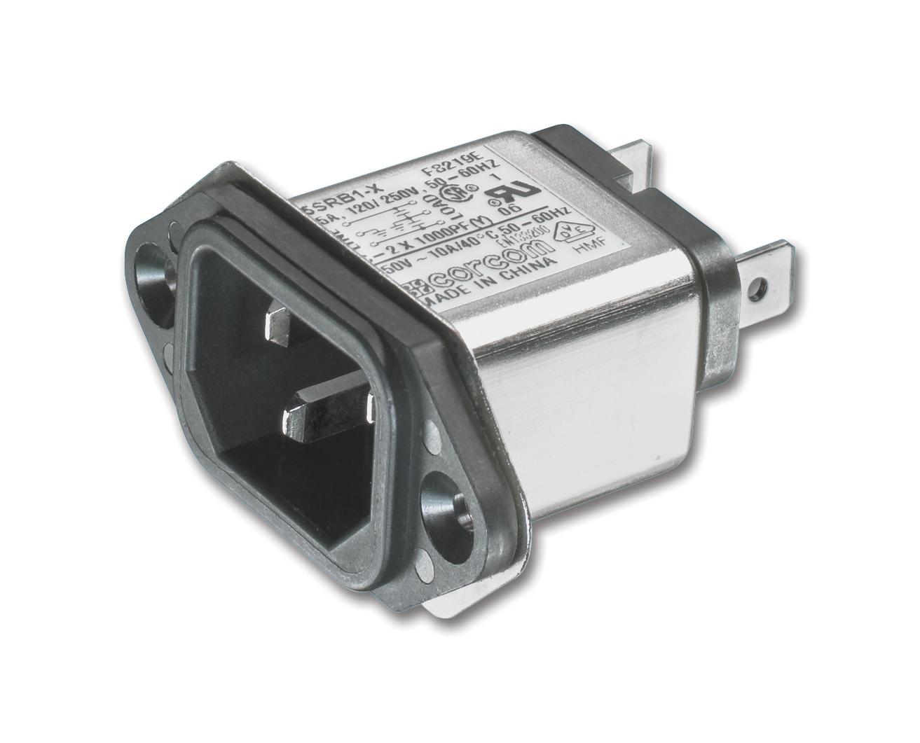 15SRB1-R FILTER, EMI, 15A, 16.6UA, 250VAC CORCOM - TE CONNECTIVITY