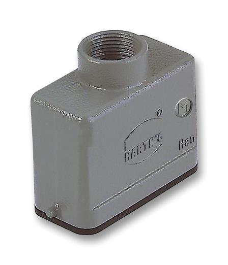 19 20 010 1440 HOOD, 10A, TOP ENTRY, ALUMINIUM HARTING