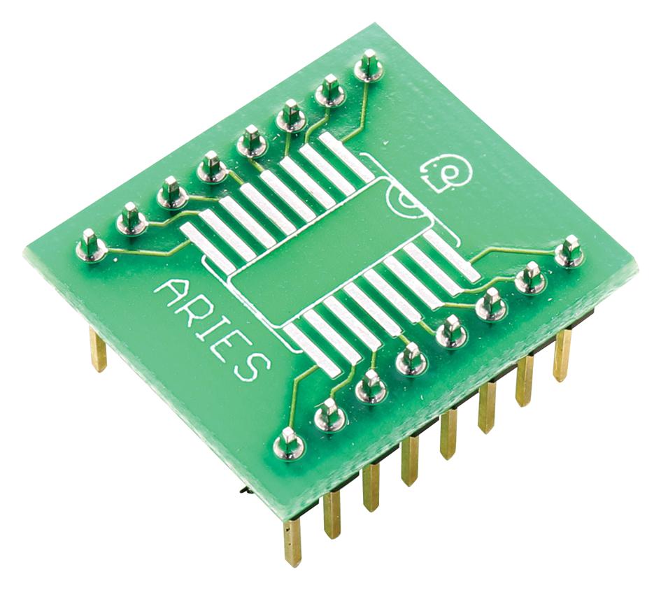 LCQT-SOIC16 IC ADAPTOR, 16-SOIC TO DIP, 2.54MM ARIES