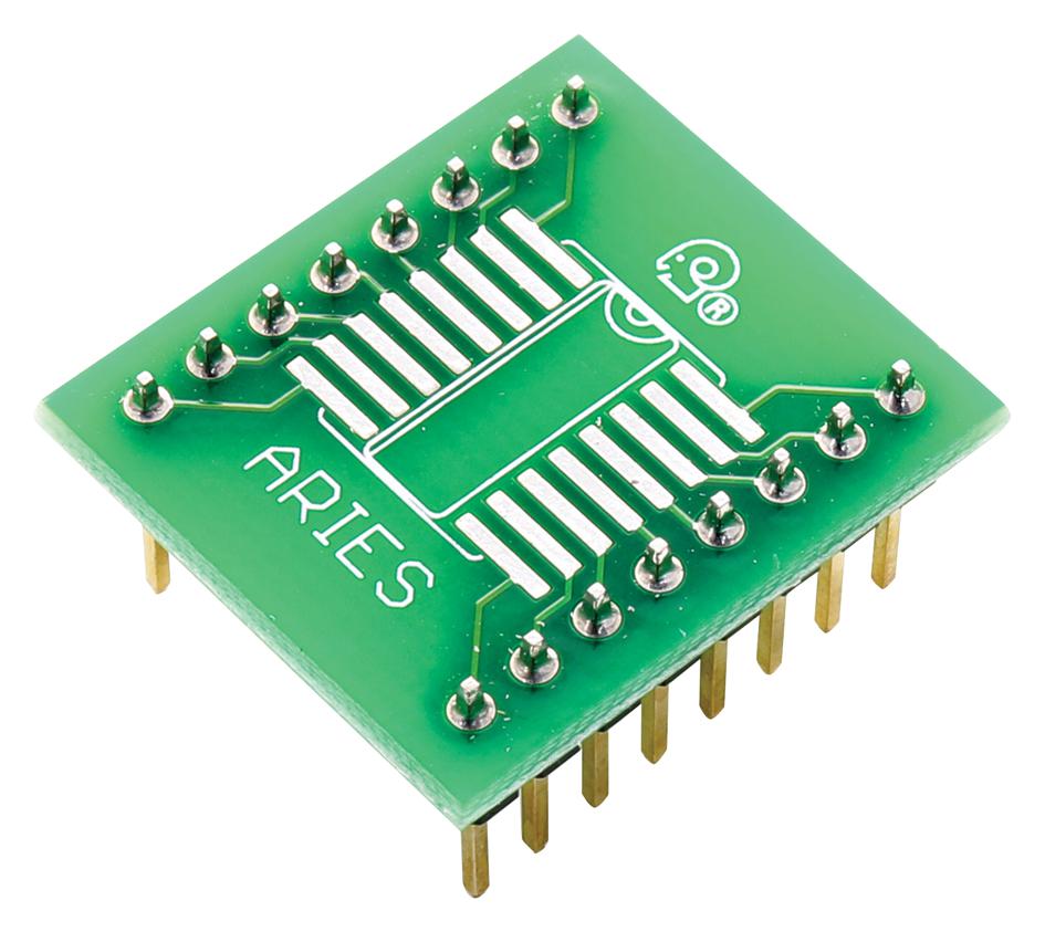 LCQT-SOIC16W IC ADAPTOR, 16-SOIC TO DIP, 2.54MM ARIES