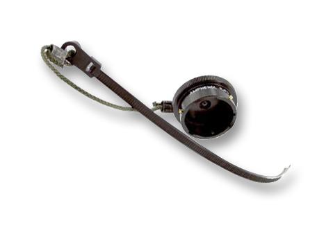 RJFC6B CAP, METAL, RJF PLUG, BLACK AMPHENOL SOCAPEX