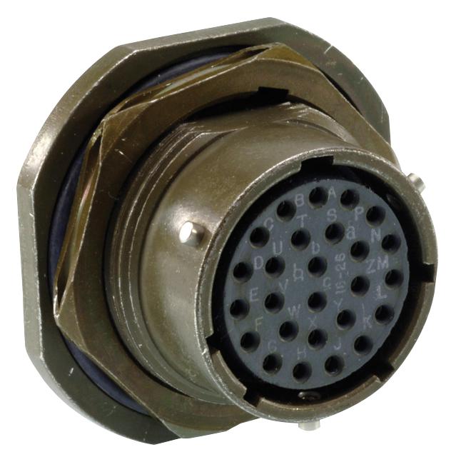 PT07C22-41S CIRCULAR CONNECTOR, RCPT, 22-41, JAM NUT AMPHENOL INDUSTRIAL
