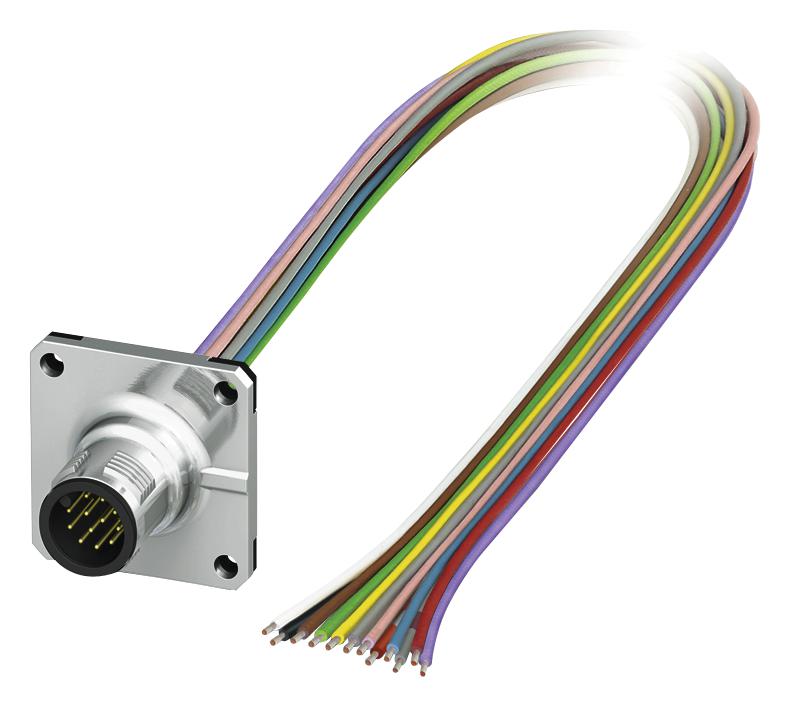 SACC-SQ-M12MS-12CON-25F/0,5 SENSOR CORD, 12P, M12 PLUG-FREE END PHOENIX CONTACT