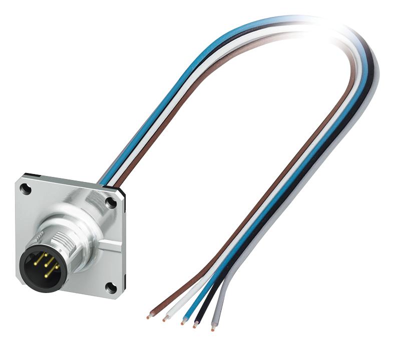 SACC-SQ-M12MSB-5CON-25F/0,5 SENSOR CORD, 5P, M12 PLUG-FREE END, 0.5M PHOENIX CONTACT