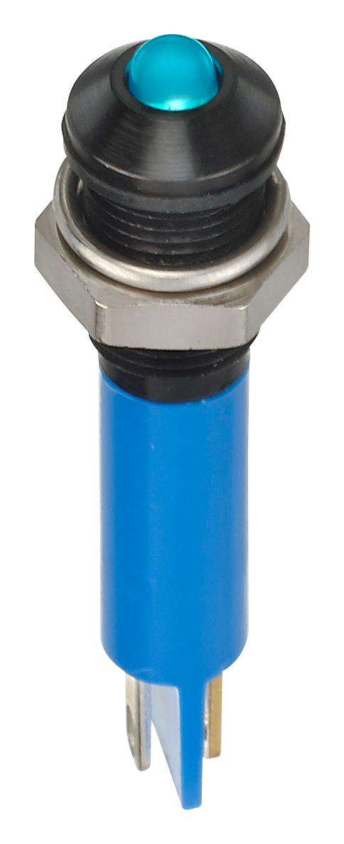 Q6P1BXXB12E LED INDICATOR, PANEL, 6MM, BLUE, 12VDC APEM