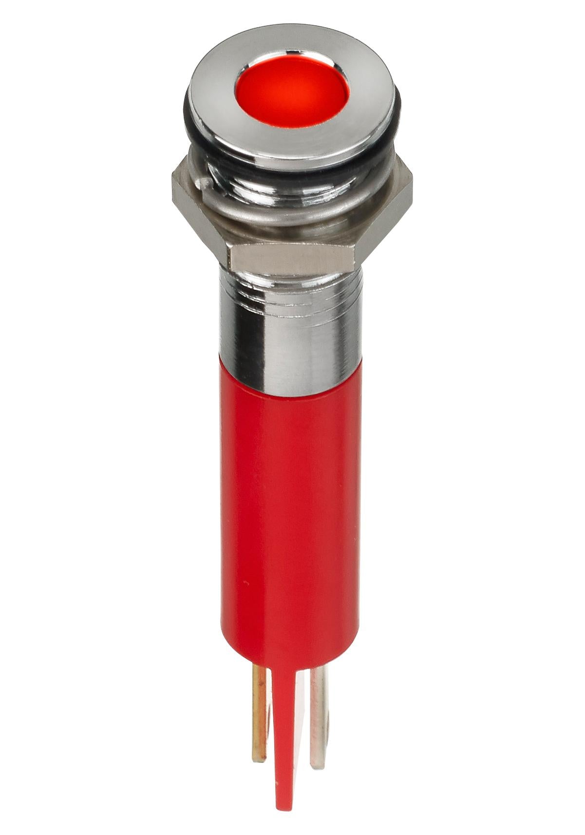 Q8F1CXXR12E LED INDICATOR, PANEL, 8MM, RED, 12VDC APEM