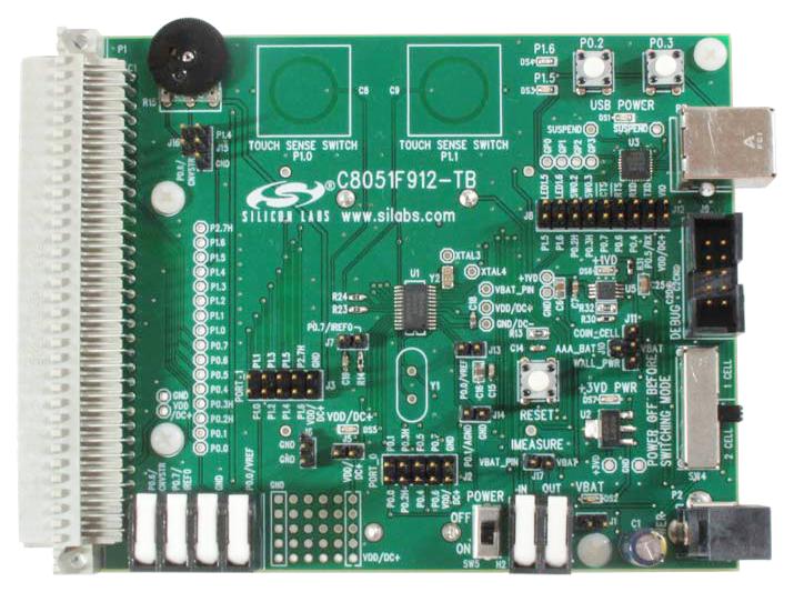 C8051F912DK DEV BOARD, C8051F912 ULTRA LOW-POWER MCU SILICON LABS
