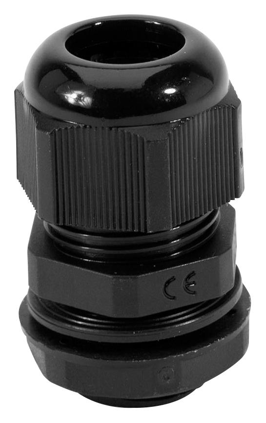 NGM16-BK CABLE GLAND, NYLON 6.6, 5MM-10MM, BLK HELLERMANNTYTON