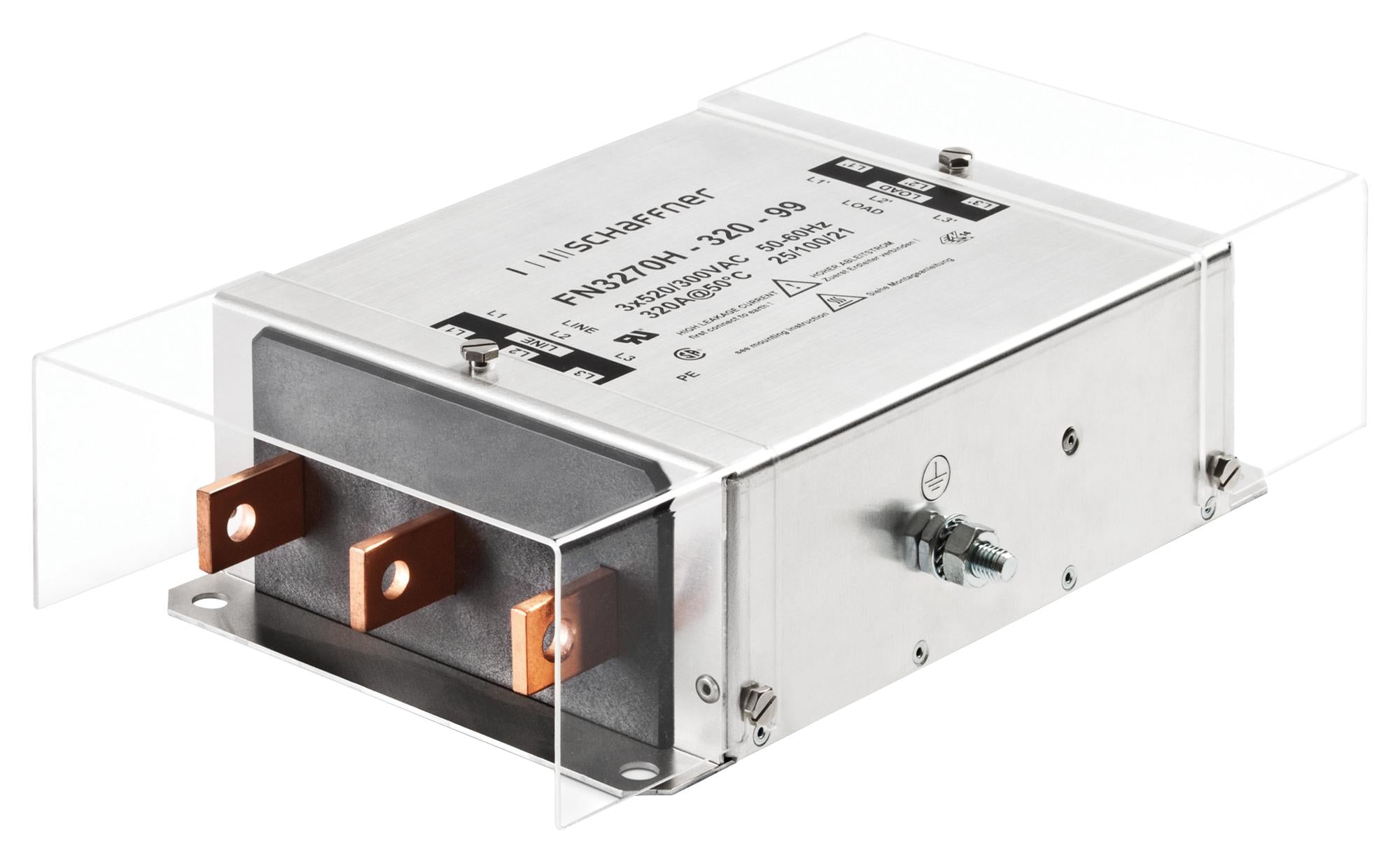 FN3270H-400-99 FILTER, THREE PHASE, 400A, 520VAC SCHAFFNER