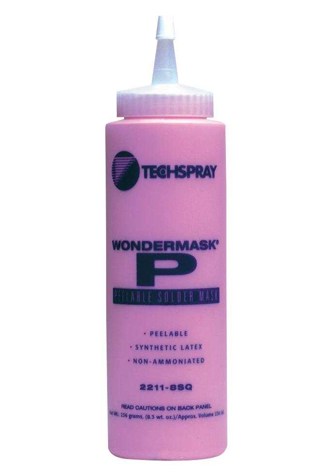2211-8SQ SOLDER MASK, PEELABLE, WONDERMASK, 8 OZ TECHSPRAY