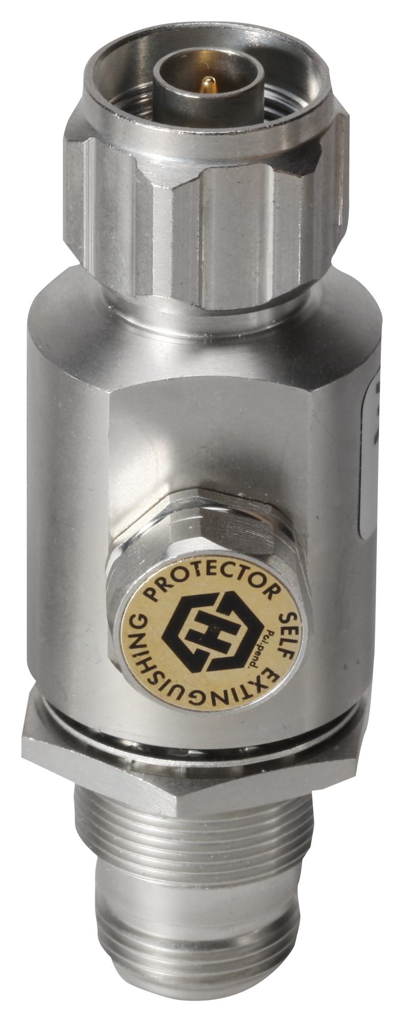 SSC-N230/02-SEMPER SURGE SHIELD CONNECTOR W/GDT, N-TYPE M-F HUBER+SUHNER