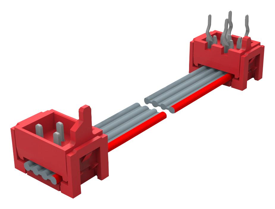 2205068-1 RIBBON CABLE, MOW PLUG-PB, 4POS, 70MM TE CONNECTIVITY