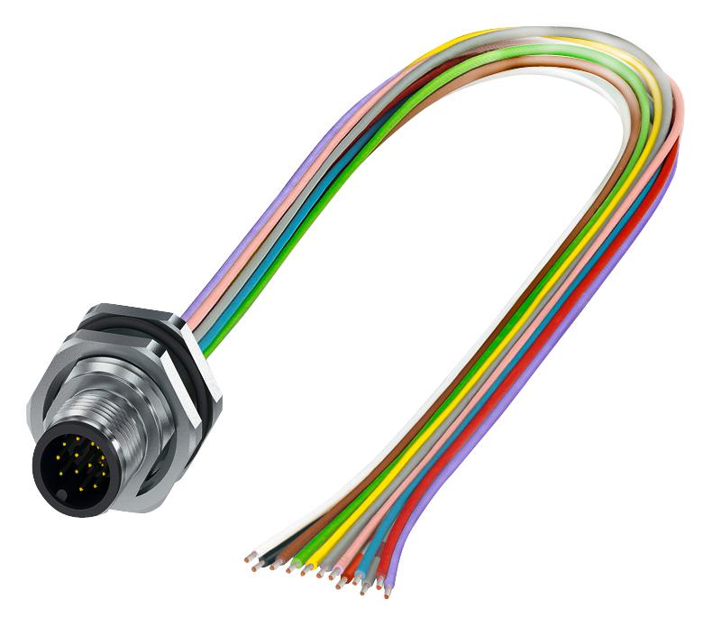 1411597 SENSOR CORD, 17P, PLUG-FREE END, 0.5M PHOENIX CONTACT