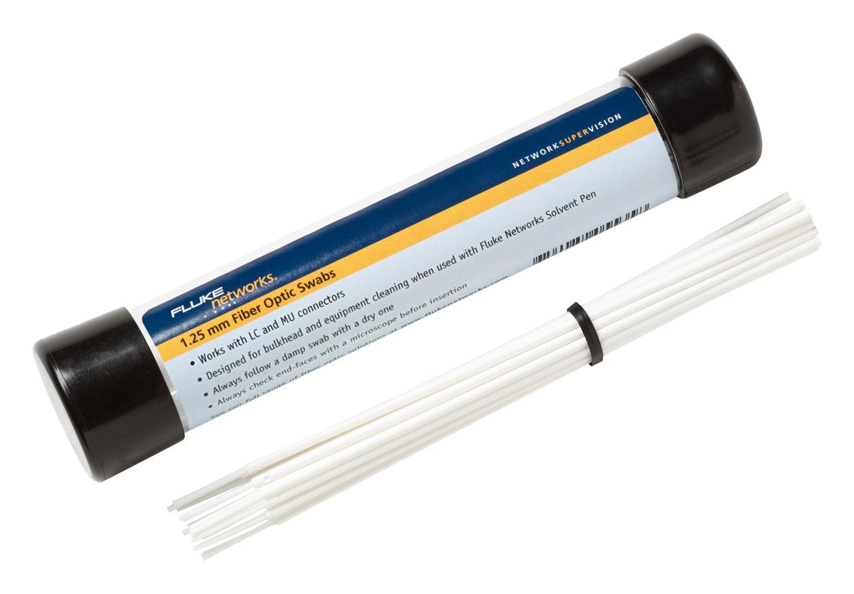 NFC-SWABS-1.25MM FIBRE OPTIC CLEANING SWAB, LC/MU, 1.25MM FLUKE NETWORKS