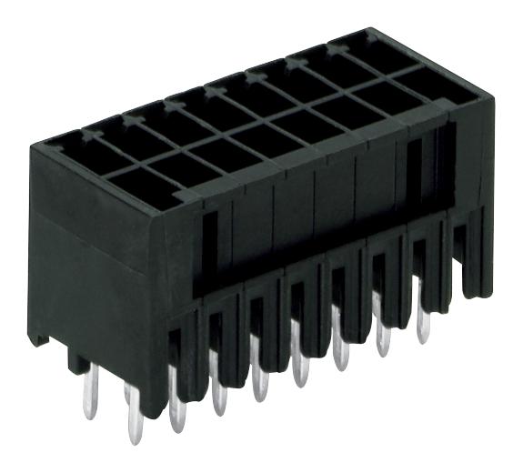 713-1403 TERMINAL BLOCK, HEADER, 6POS, VERT, BLK WAGO