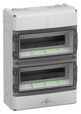 733-428 01 DISTRIBUTION BOARD, IP65, PC, GREY SPELSBERG