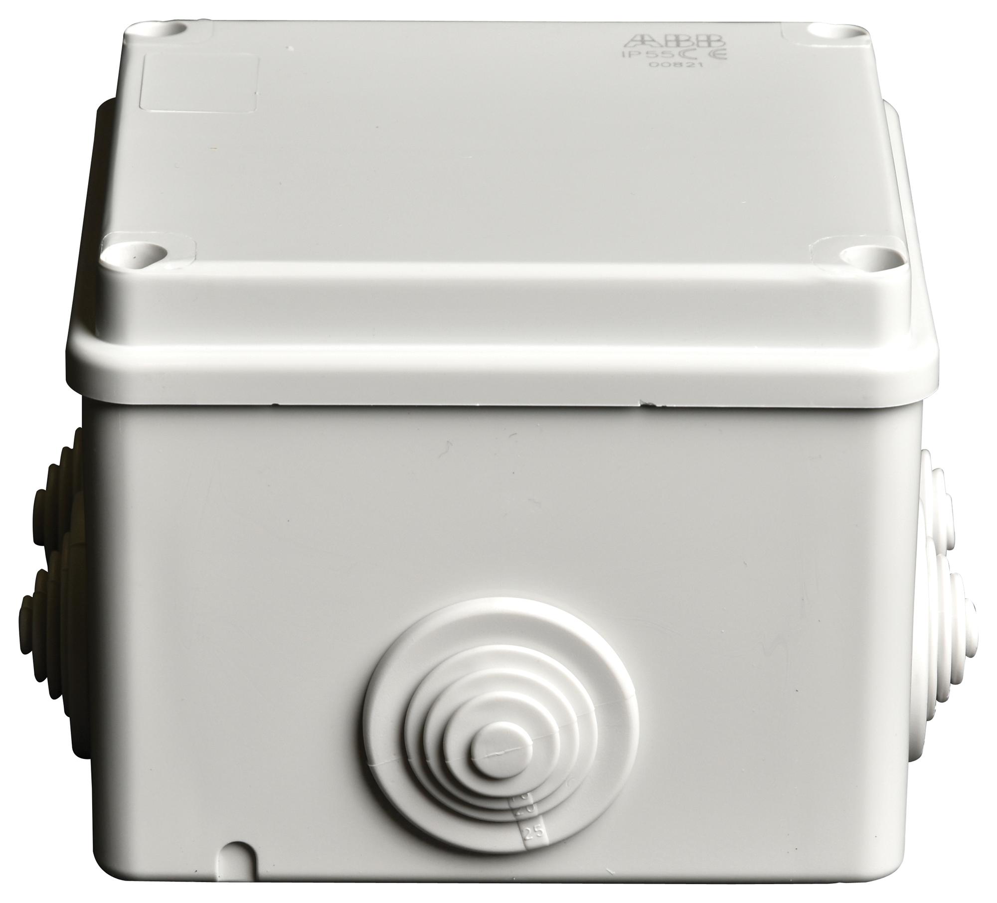 00821 JUNCTION BOX, IP55, THERMOPLASTIC, GREY ABB