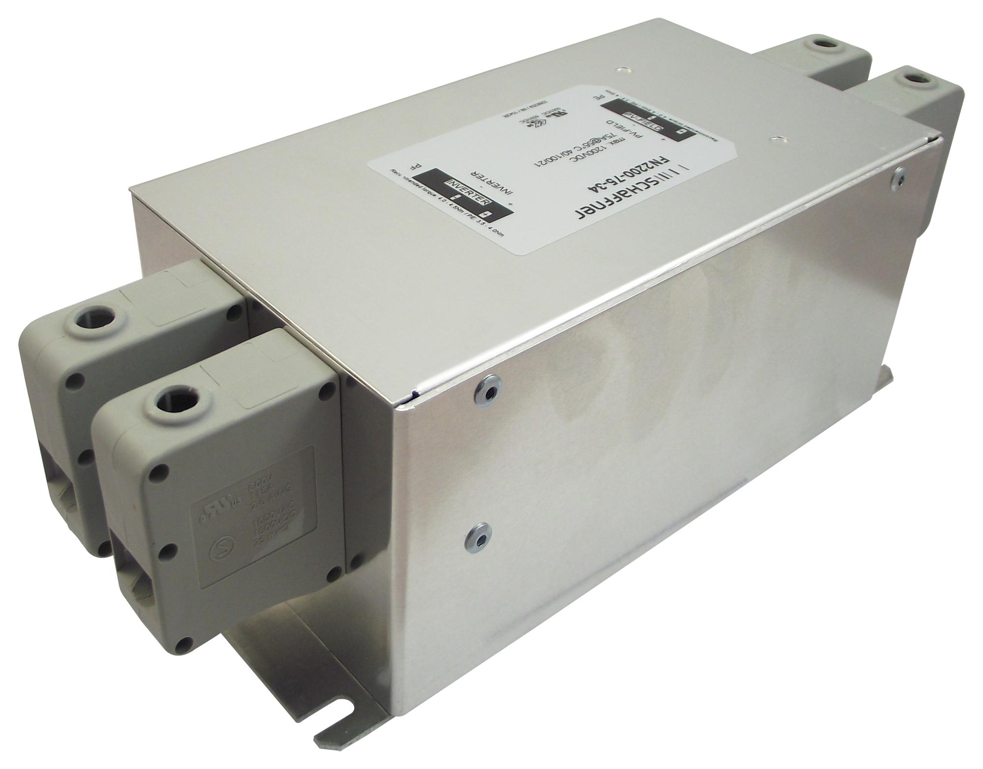FN2200-150-40 POWER LINE FILTER, EMI/RFI, 150A, 1.2KV SCHAFFNER