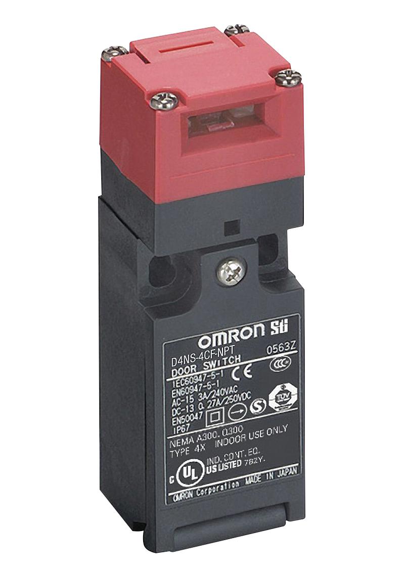 D4NS1BF SAFETY INTERLOCK SWITCH, DPST-NC, 240V OMRON