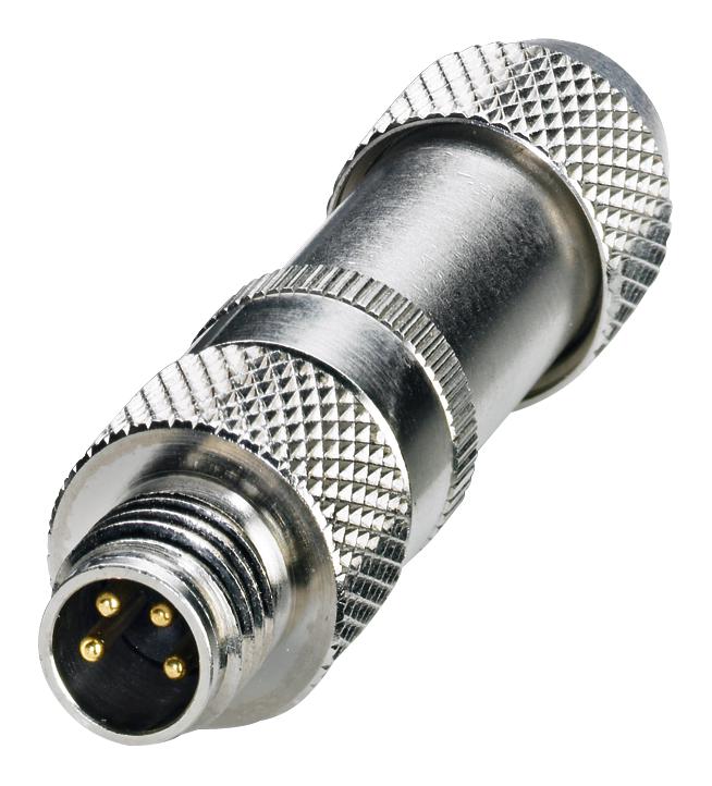 1506914 SENSOR CONNECTOR, M8, PLUG, 4POS PHOENIX CONTACT