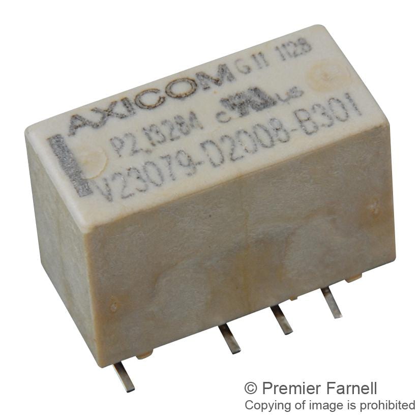 V23079D2008B301 SIGNAL RELAY, DPDT, 3VDC, SMD AXICOM - TE CONNECTIVITY