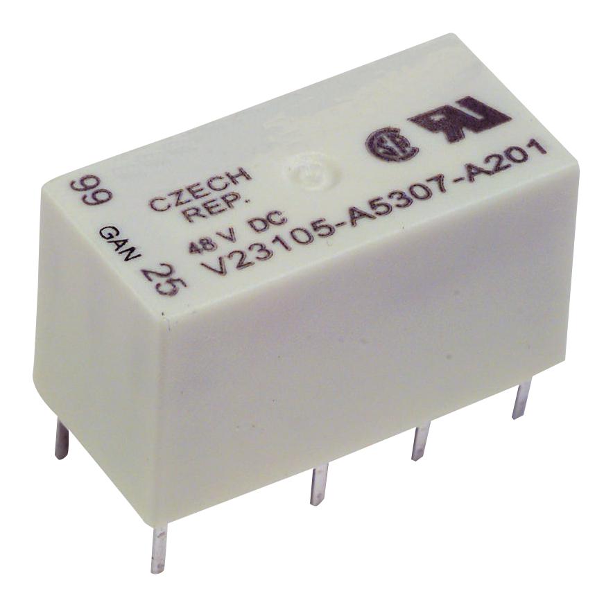V23105A5403A201... RELAY, SIGNAL, DPDT, 12VDC, 3A, THT AXICOM - TE CONNECTIVITY