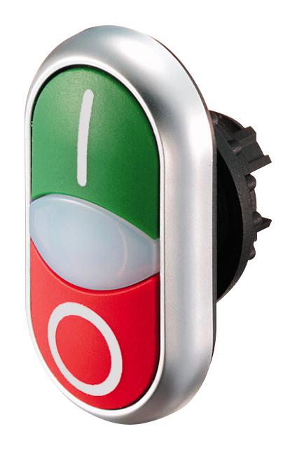 M22-DDL-GR-X1/X0 SWITCH OPERATOR, DOUBLE PUSHBUTTON EATON MOELLER