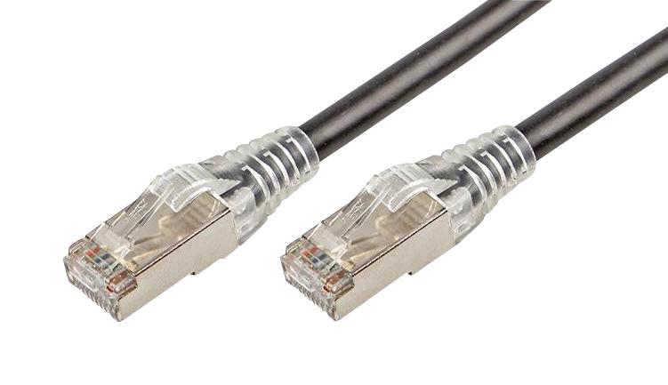SGPZ5BK PATCH CABLE, RJ45, CAT6A, 5M, BLACK TUK