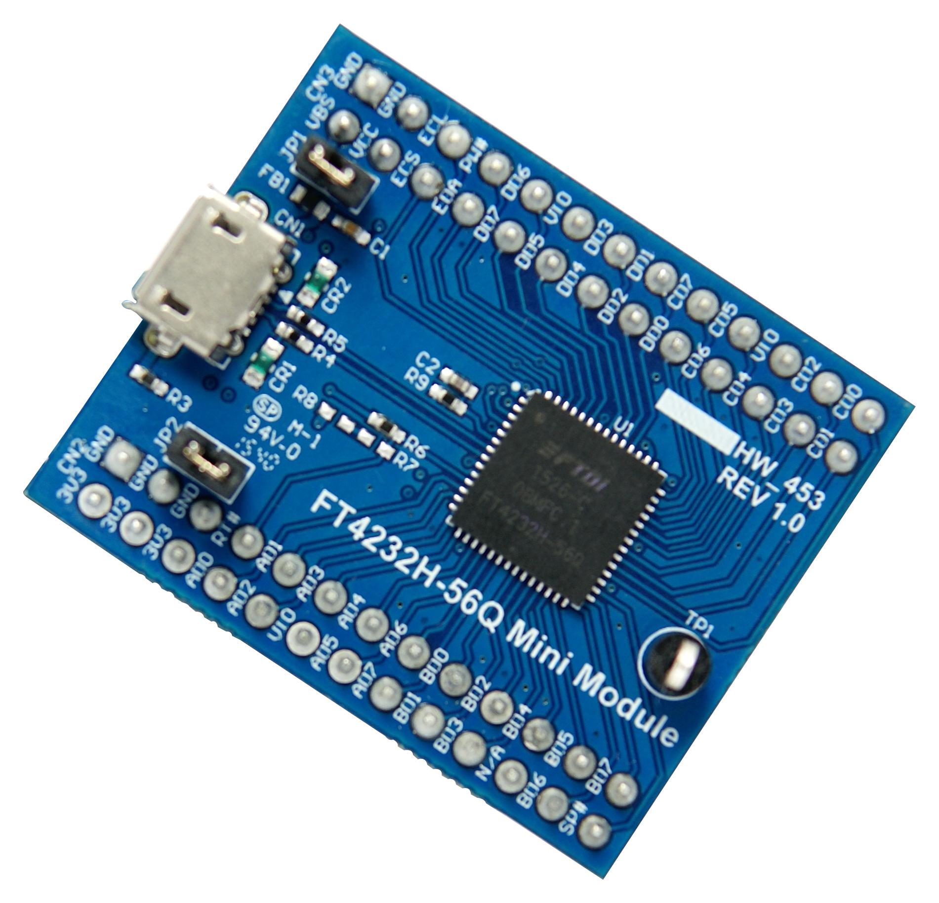FT4232H-56Q MINI MDL EVALUATION BOARD, USB-FIFO/SERIAL FTDI