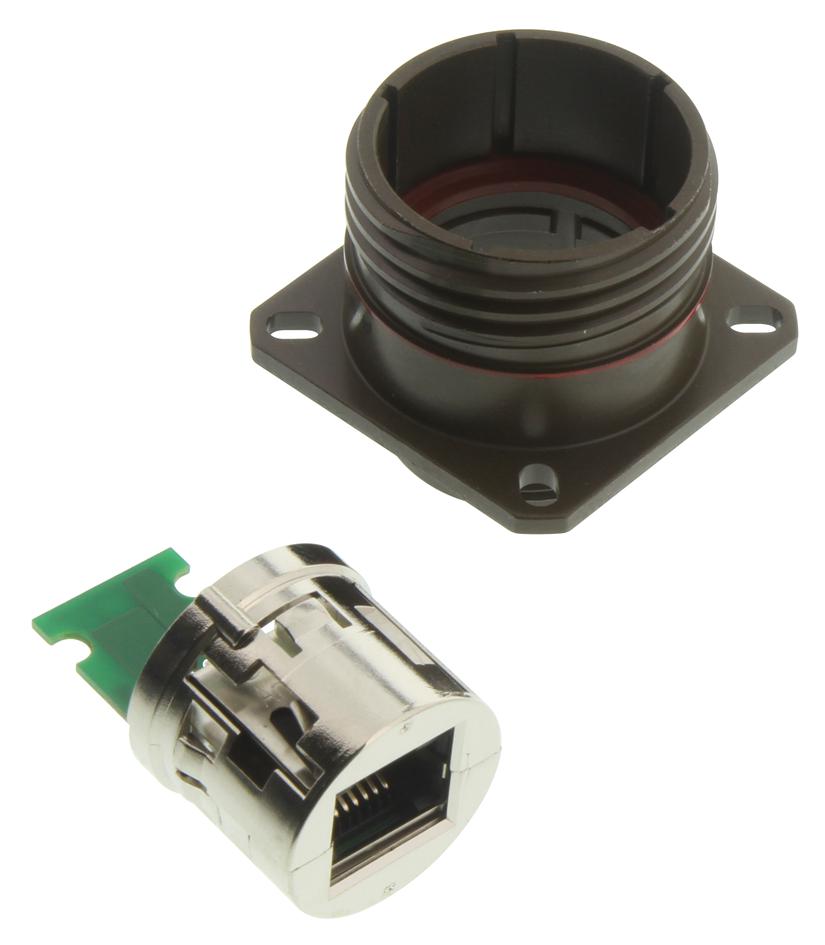 RJFTV22G00 SEALED ETHERNET, RJ45, RCPT, 8P8C, PANEL AMPHENOL PCD