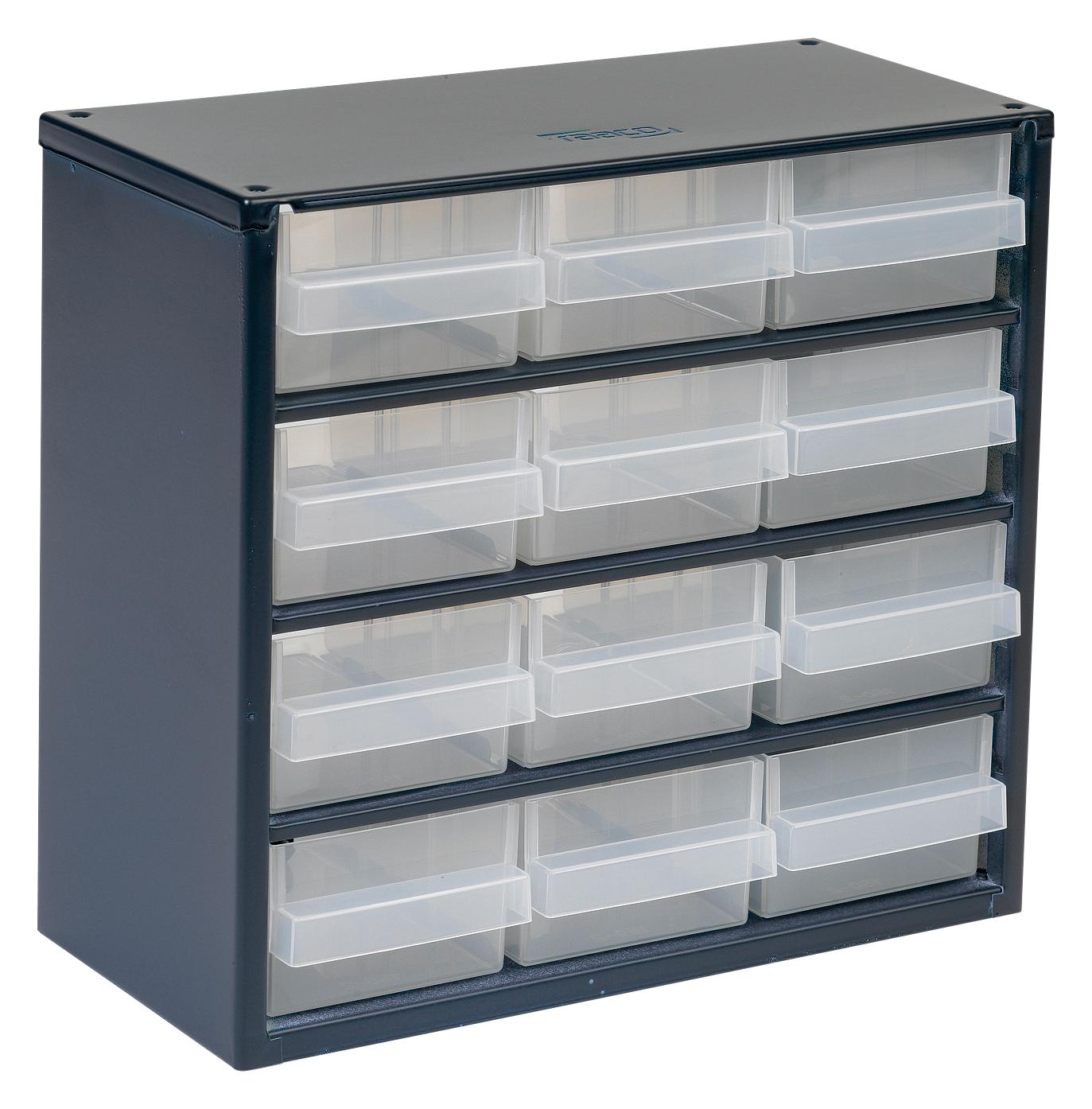 137553 CABINET, STORAGE, 12 DRAWER, STEEL RAACO