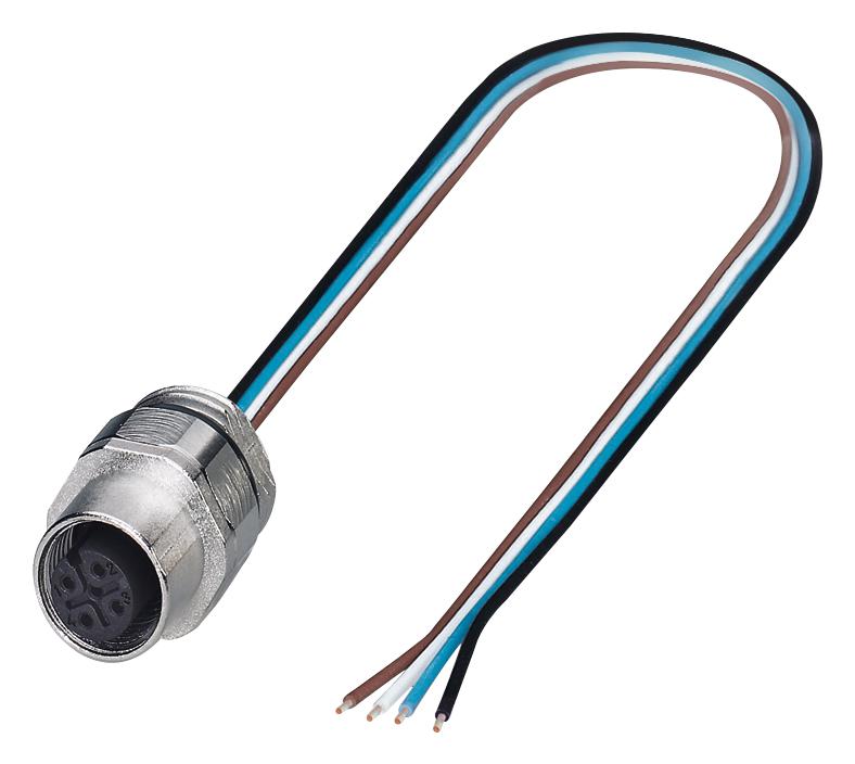 1693791 SENSOR CORD, 4P, M12 RCPT-FREE END, 0.5M PHOENIX CONTACT