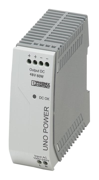 2902995 POWER SUPPLY, AC-DC, 48V, 1.25A PHOENIX CONTACT
