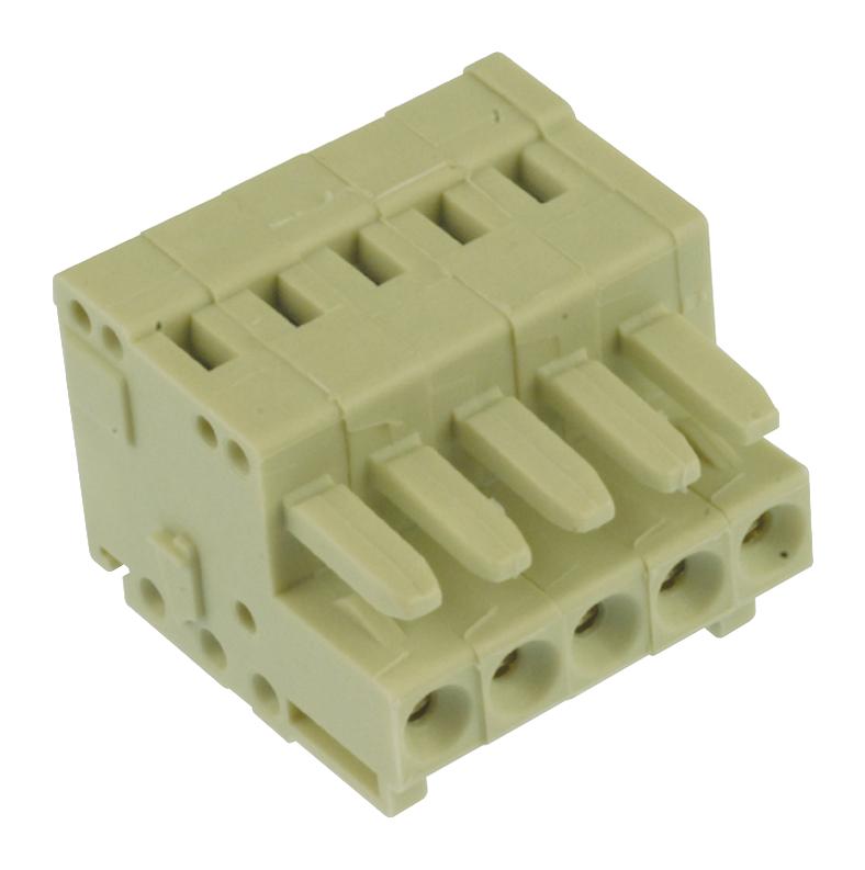 734-105 TERMINAL BLOCK, PLUGGABLE, 5POS, 14AWG WAGO