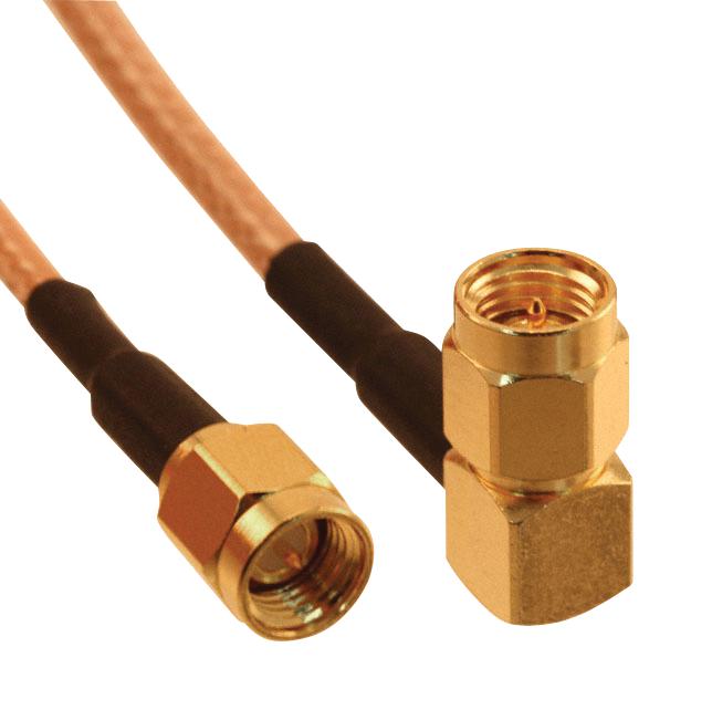 135103-01-06.00 RF CABLE ASSEMBLY, SMA PLUG, 152MM AMPHENOL RF