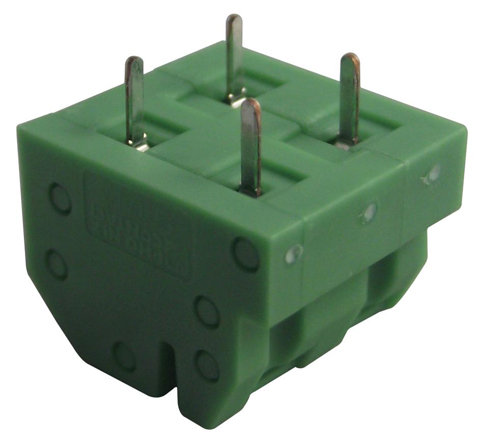 SPTAF 1/ 2-5,0-IL TB, WIRE TO BOARD, 2POS, 24-16AWG, GREEN PHOENIX CONTACT