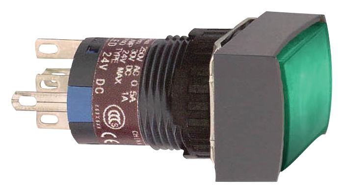 XB6EDW3B1P PB SWITCH, ILLUM, SPDT, 1.5A, GREEN SCHNEIDER ELECTRIC