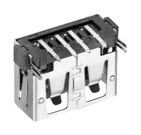 614104190121 USB CONN, 2.0 TYPE A, RECEPTACLE, THT WURTH ELEKTRONIK