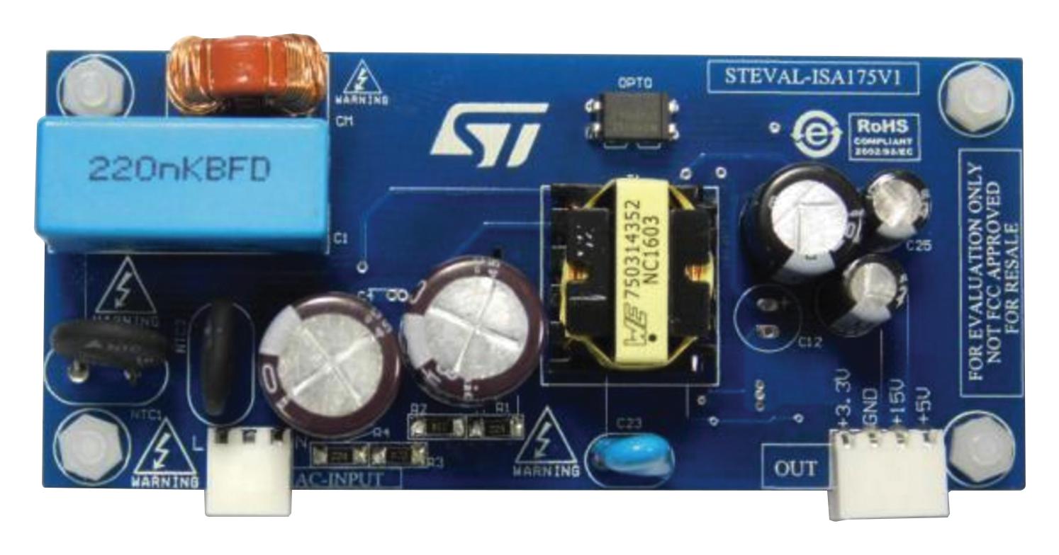 STEVAL-ISA175V1 EVAL BOARD, FLYBACK CONV, SMART METER STMICROELECTRONICS